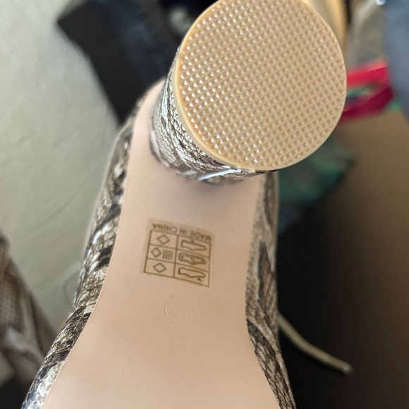 Fashion Nova Brown Snake Lace-Up Boots - Picture 2 of 3